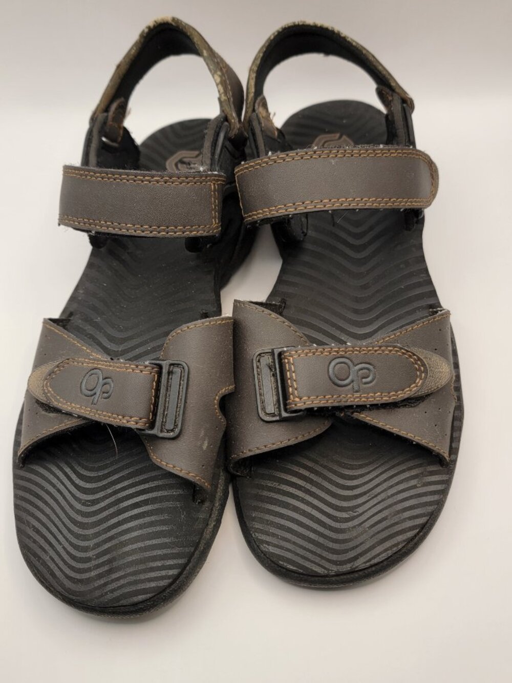 OP Men's Rage Sandals Size 9 Adjustable Strap Brown